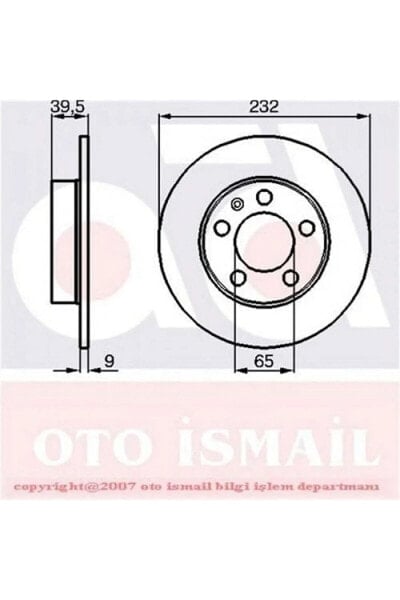 Fren Dıskı Arka (5d 230 Mm) Volkswagen Golf Iv Bora 98-