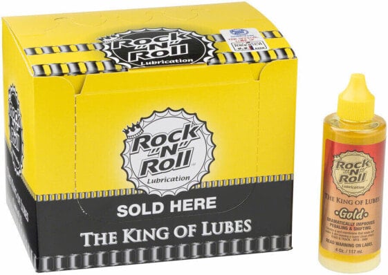 Смазка для велосипедной цепи Rock-N-Roll Gold - 4oz, капельная, коробка POP 12 шт
