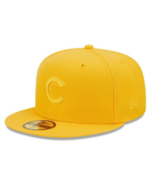 Men's Gold Chicago Cubs Tonal 59FIFTY Fitted Hat