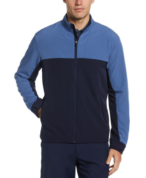 Men's Shield Series Colorblocked Zip-Front Golf Jacket