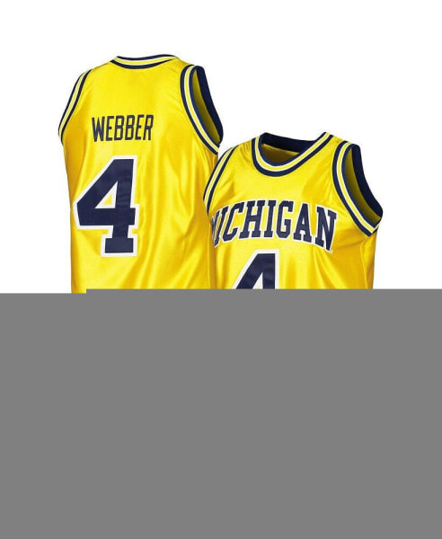 Men's Chris Webber Maize Michigan Wolverines Authentic College Vault 1991-92 Jersey