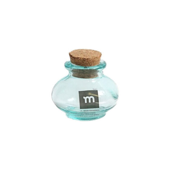 LA MEDITERRANEA Miniature Glass Jar 6.5x6 cm With Pumpkin Stopper