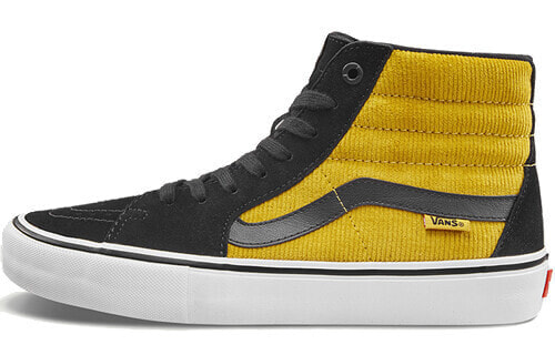 Vans SK8 HI Pro 灯芯绒 高帮 板鞋 男女同款 白黄 / Кроссовки Vans SK8 HI Pro VN0A45JDVFC