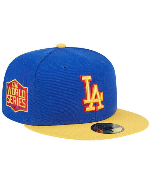 Men's Royal, Yellow Los Angeles Dodgers Empire 59FIFTY Fitted Hat