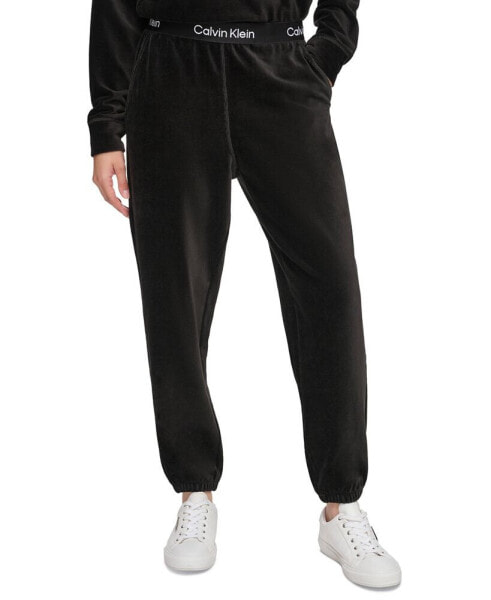 Calvin klein deals velour sweatsuit