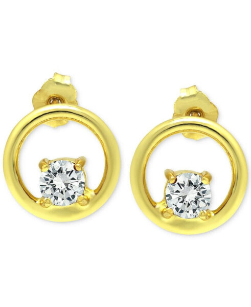 Cubic Zirconia Circle Stud Earrings, Created for Macy's