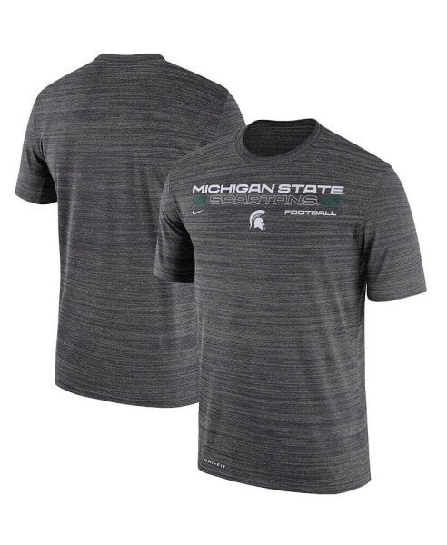 Men's Charcoal Michigan State Spartans Velocity Legend Performance T-shirt
