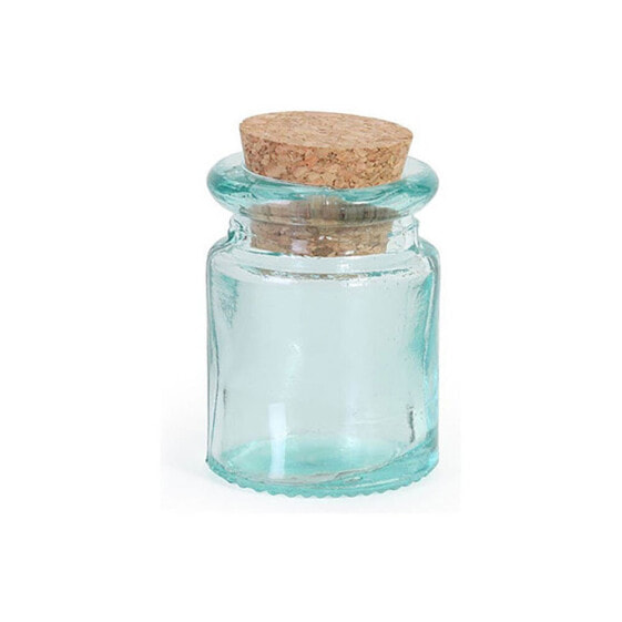 LA MEDITERRANEA Miniature Glass Jar. 5x4 cm With Stopper