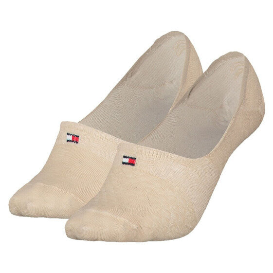 TOMMY HILFIGER Footie Diamond Structure no show socks 2 pairs