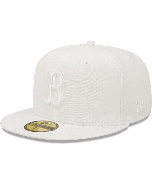 Men's Boston Red Sox White on White 59FIFTY Fitted Hat