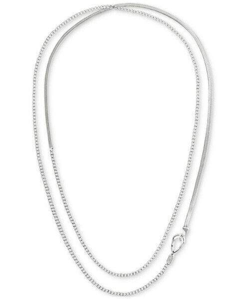 Stainless Steel Mixed Chain 42" Strand Necklace