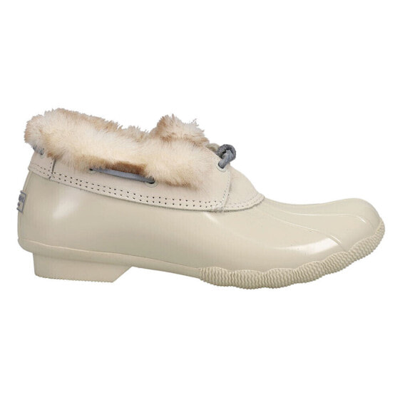 Sperry Saltwater 1Eye Duck Womens Off White Casual Boots STS85964