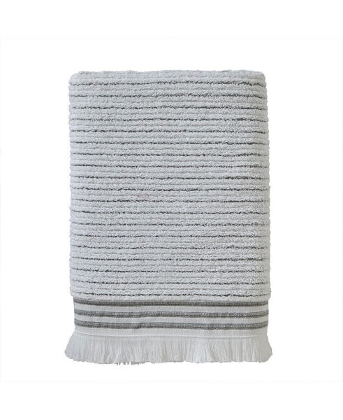 Subtle Stripe Cotton Bath Towel, 54" x 28"
