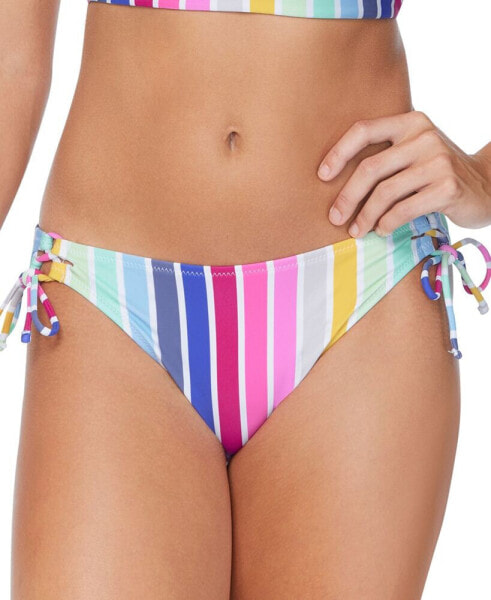 Juniors' Sweet Side Striped Bikini Bottoms