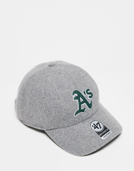 47 Brand Oakland Athletics wool stitch cap in grey