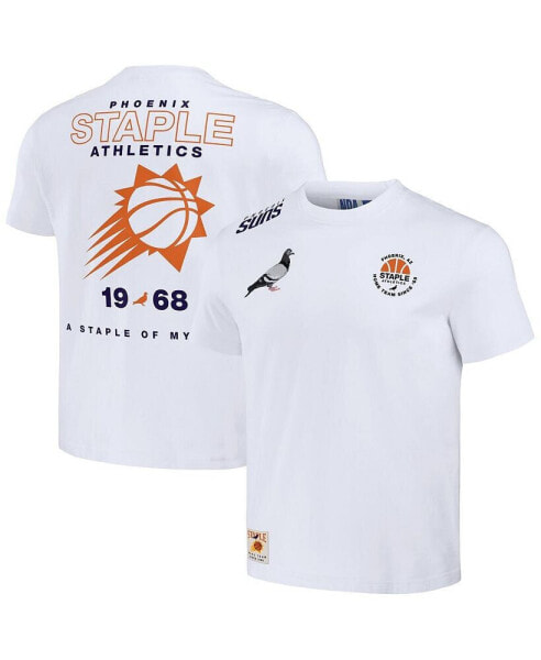 Men's NBA x White Distressed Phoenix Suns Home Team T-shirt