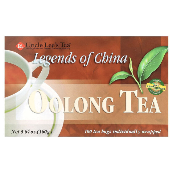 Uncle Lee's Tea, Legends of China, чай улун, 100 чайных пакетиков, 160 г (5,64 унции)