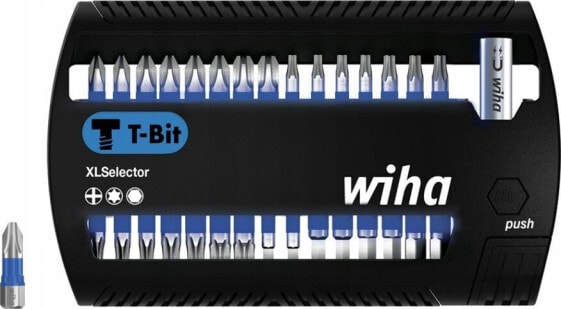 Wiha Wiha bit set XLSelector T-Bit 25mm, PH / TX / H (black/blue, 31 pieces)