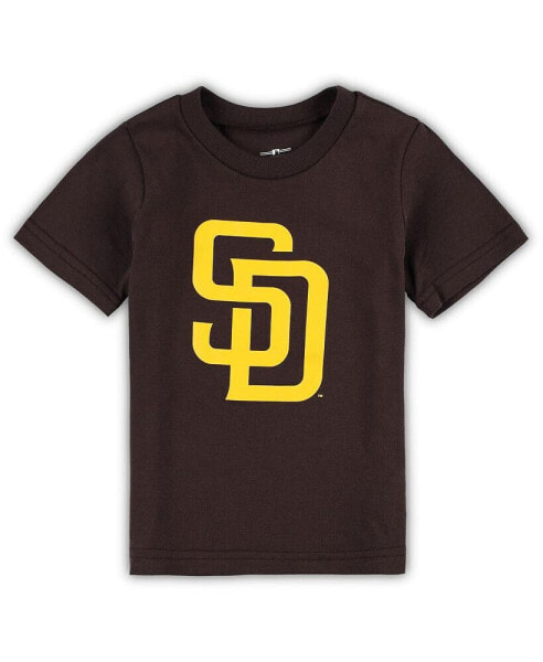 Футболка для малышей OuterStuff Футболка с логотипом San Diego Padres коричневого цвета