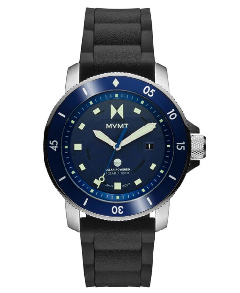 Men's Cali Diver Black Silicone Watch 40MM
