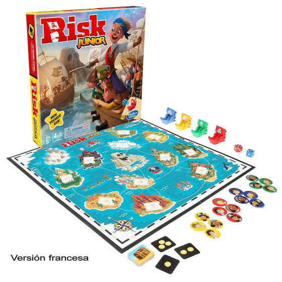 Детская настольная игра Hasbro GAMING Risk Junior Веселый пиратский поиск (на французском языке)