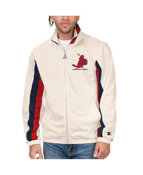 Men's Cream St. Louis Cardinals Rebound Cooperstown Collection Full-Zip Track Jacket