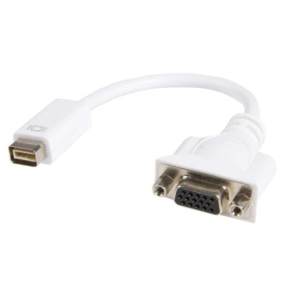StarTech.com Mini DVI to VGA Video Cable Adapter for Macbooks and iMacs - 0.203 m - Mini-DVI - VGA (D-Sub) - Male - Female - White