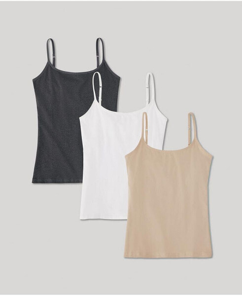 Women's Everyday Shelf Bra Camisole 3-Pack