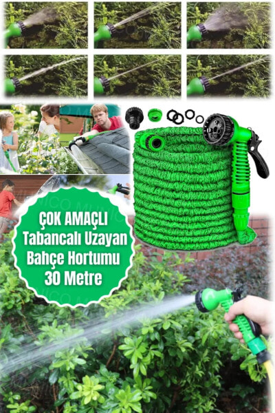 Ayarlanabilir 30 Metre Su Tabanca Çiçek Çim Sebze Sulama Püskürtme Tabancası Araba Yıkama Tabancası