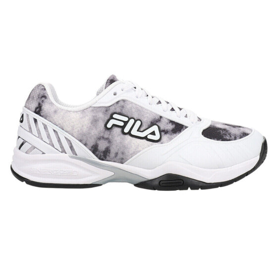 Fila Volley Zone Tie Dye Pickleball Womens Black, White Sneakers Athletic Shoes