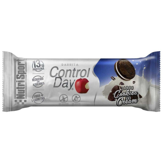 Протеиновый белковый батончик Cookies And Cream 44 г Nutrisport Control Day 1 шт