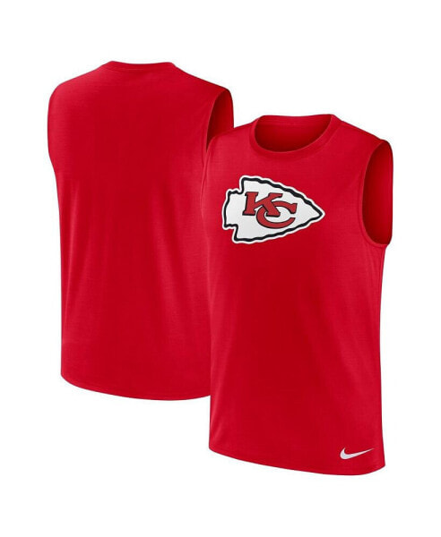 Men's Red Kansas City Chiefs Blitz Legend Muscle Perform Tank Top