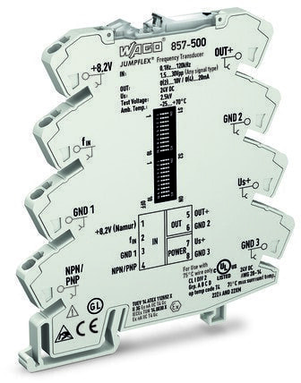 WAGO 857-500 - Gray - -25 - 70 °C - 6 x 94 x 97.8 mm - 36.2 g