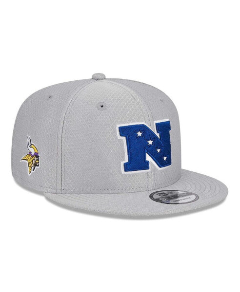 Men's Gray Minnesota Vikings 2024 Pro Bowl 9FIFTY Adjustable Snapback Hat