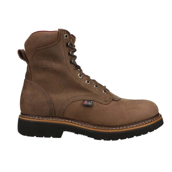 Justin Original Workboots Rivot 8 Inch Slip Resistant Steel Toe Work Mens Size