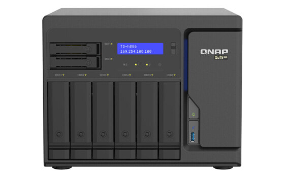 QNAP TS-h886 - NAS - Tower - Intel® Xeon® D - D-1602 - Black