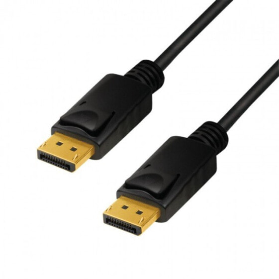 Techly ICOC DSP-A14-020NT - 2 m - DisplayPort - DisplayPort - Male - Male - Black