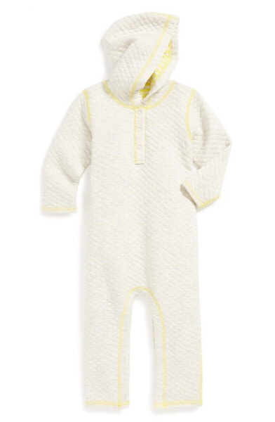 STEM BABY Reversible Quilted Hooded Romper sz 3M $38