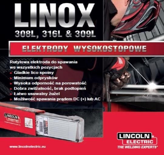 Электрод LINCOLN ELEKTRODA LINOX 309L 4,0 x 450 мм 3,20 кг