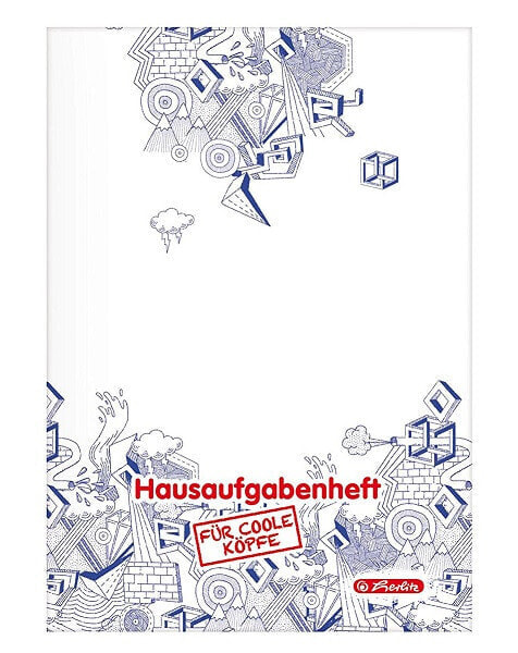 Herlitz 11325834 - Blue,White - 48 sheets - A5 - 80 g/m² - Carton,Paper