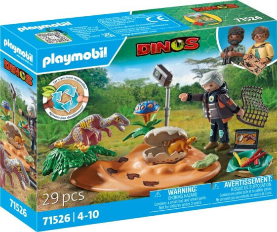 Игровой набор Playmobil Стегозавр с гнездом и воришкой яиц