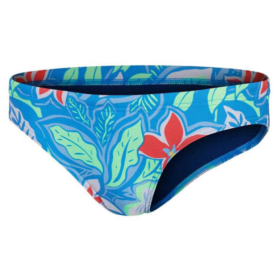 Бирюзовые женские плавательные трусы Speedo Retro Floral Hipster Bikini Bottom