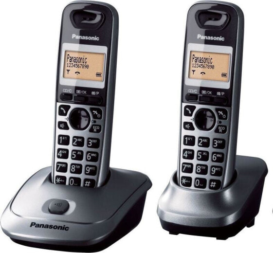 Telefon stacjonarny Panasonic KX-TG2512PDM Czarno-srebrny