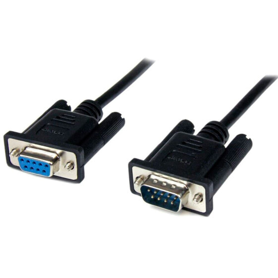 STARTECH Black DB9 RS232 Null Modem F/M cable 1m