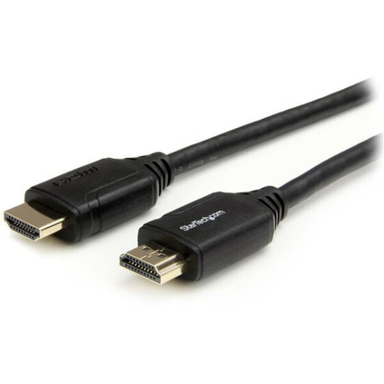 StarTech.com 3ft (1m) Premium Certified HDMI 2.0 Cable with Ethernet - High Speed Ultra HD 4K 60Hz HDMI Cable HDR10 - HDMI Cord (Male/Male Connectors) - For UHD Monitors - TVs - Displays - 1 m - HDMI Type A (Standard) - HDMI Type A (Standard) - Audio Return Channel (A