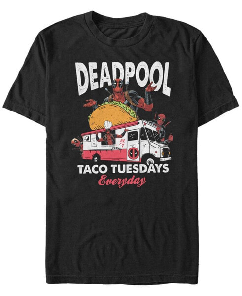 Marvel Men's Deadpool Taco Tuesday Short Sleeve T-Shirt