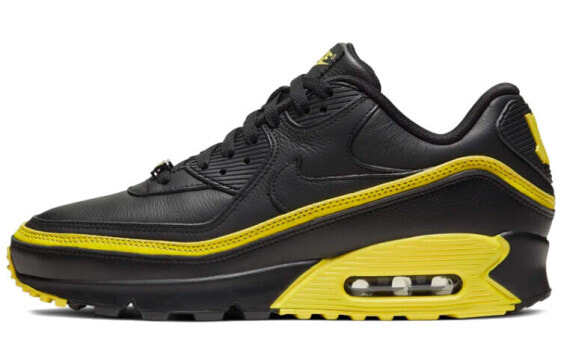 Кроссовки спортивные Nike Air Max 90 UNDEFEATED черно-желтые