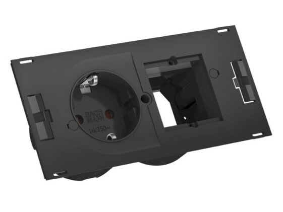 Bachmann 929.030 - 1 AC outlet(s) - Indoor - Type F - Plastic - Black - 139 mm