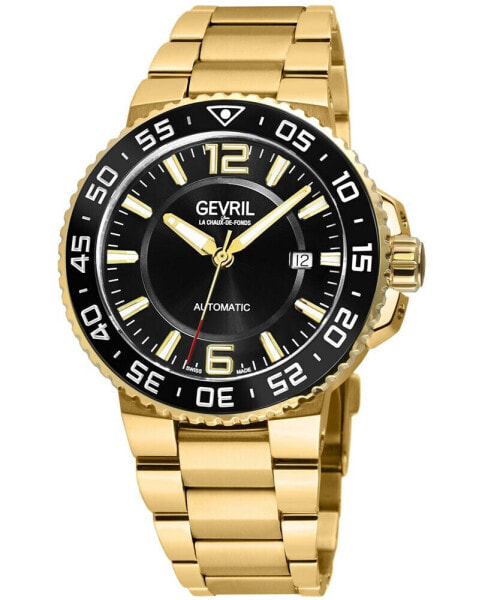 Men's Riverside Gold-Tone Stainless Steel Watch 42mm
