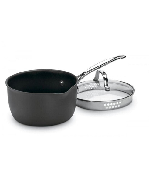Chefs Classic Hard Anodized 2-Qt. Cook and Pour Saucepan w/ Cover